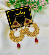 Fancy Earring-435 (Maroon)